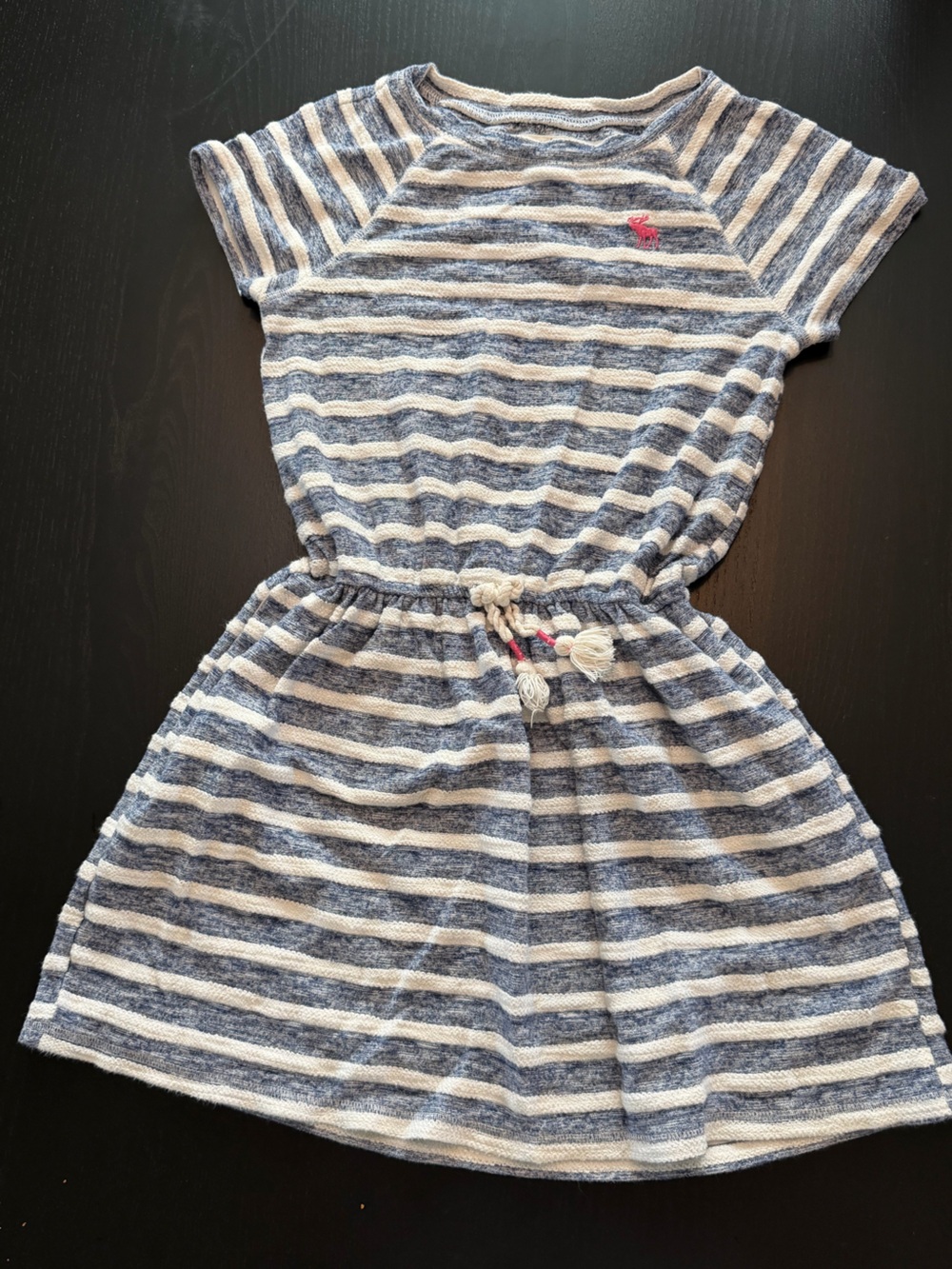 abercrombie kids Blue & White Striped Knit Top